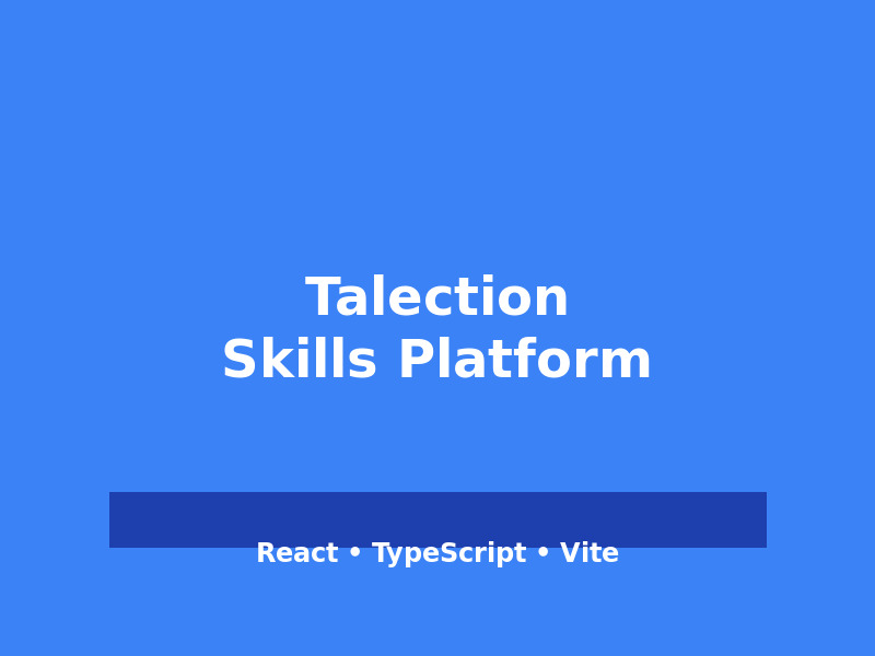 Talection - Skills Measurement Platform